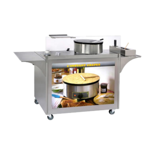 Equipex MC-04 Mobile Vending Crepe Cart 39.4 x 23.6 Inches