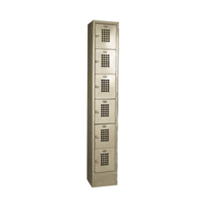 Casier en acier ventilé à six niveaux Winholt WL-66 30,5 cm (l) x 30,5 cm (P)
