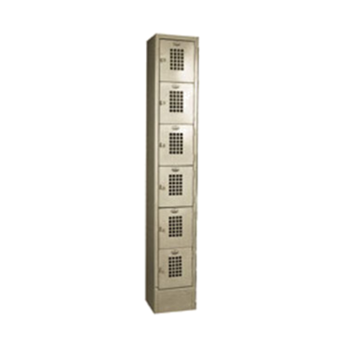 Casier en acier ventilé à six niveaux Winholt WL-66 30,5 cm (l) x 30,5 cm (P)