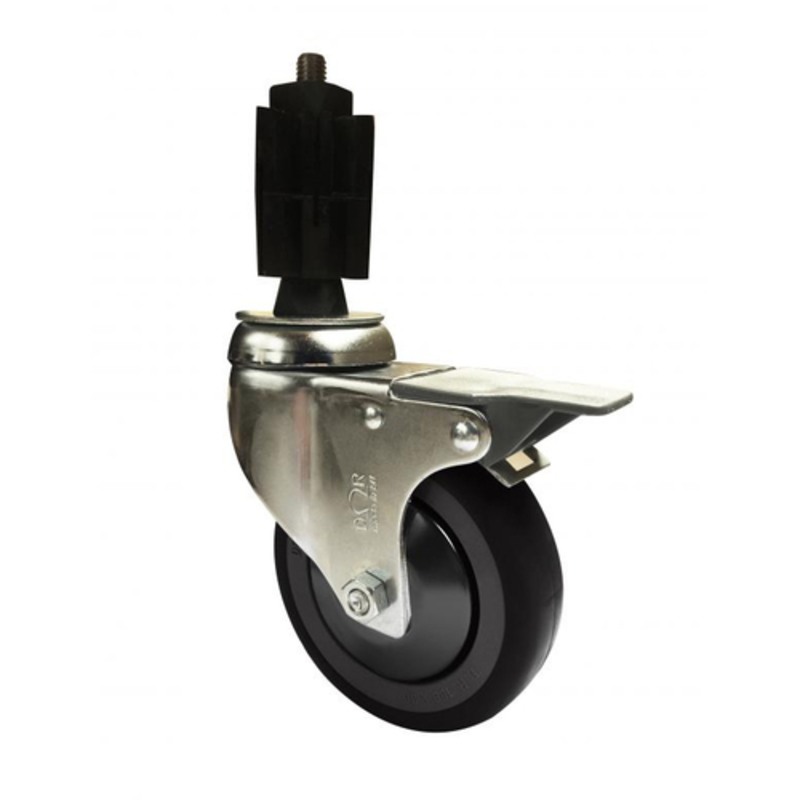Pizza Prep Table Wheels With Brake Designed For Safe Mobility In Commercial Kitchen Equipment