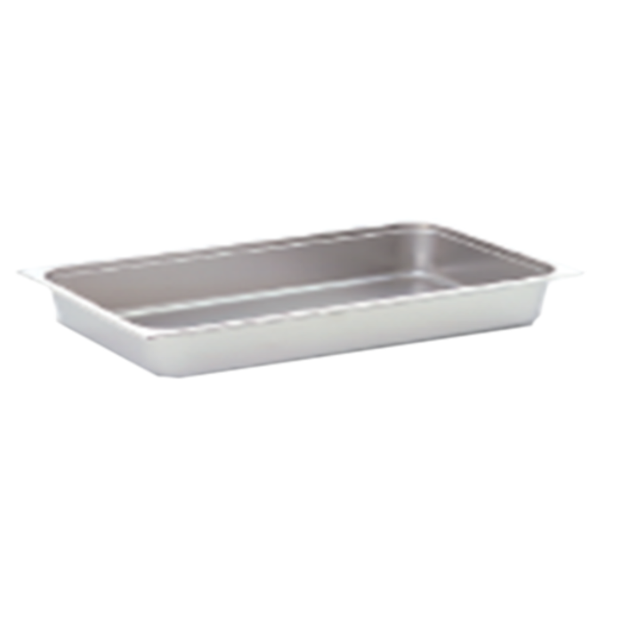 Omcan 80259 Bac de table à vapeur pleine grandeur en acier inoxydable de 8 L et 4 pouces