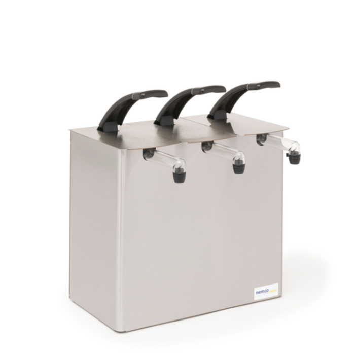 Nemco 10963 Triple Condiment Dispenser Pump-Style 16-3/8"W