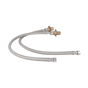 Faucet Inlet Kit With Supply Hoses Featuring Stainless Steel Supply Hoses With Connections For Secure Installation