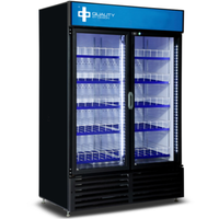 QBD CD47-HC 52 Inch Double Glass Door Refrigerator Merchandiser Cooler