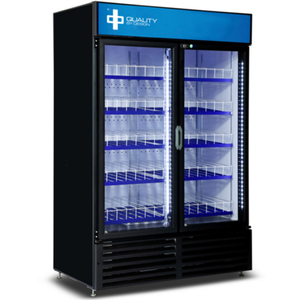 QBD CD47-HC 52 Inch Double Glass Door Refrigerator Merchandiser Cooler