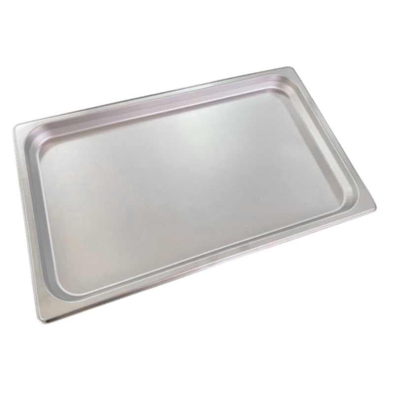 Stainless Steel Steam Table Pan By Omcan, 6.8 Quart, Ideal For Keeping Food Warm In Commercial Kitchens.
