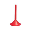 10mm Sausage Stuffing Tube For #12 Grinder In Bright Red Color, Ideal For Making Uniform Sausages.