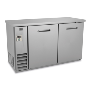 Kelvinator KCHBB60SS 61"W Two Solid Door Back Bar Cooler