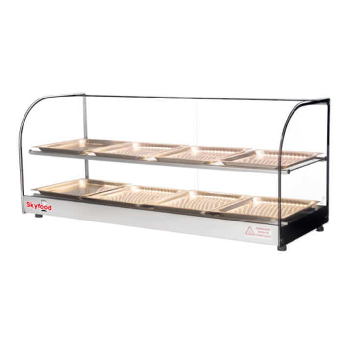 Skyfood FWDC2-43-8P 43-5/16"W Heated Countertop Deli Display Case