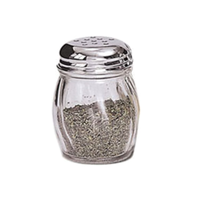 Tabletop GSC-6PT 6 oz. Glass Cheese Shaker with Perforated Top