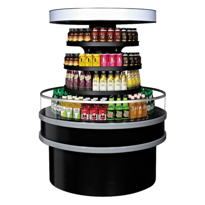 Turbo Air TIOM-48RRB-N 48"W Island Self-Serve Refrigerated Merchandiser