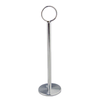 Alt Tag: Omcan 80537 Stainless Steel 6-Inch Harp Clip Menu Card Number Stand, stainless steel ring clip table menu card and number holder stand