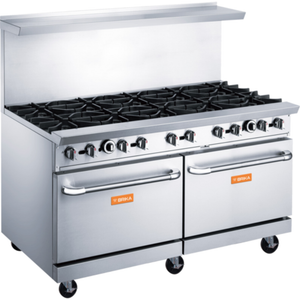 BRIKA BGR-10B 60" 10-Burner Commercial Gas Restaurant Range