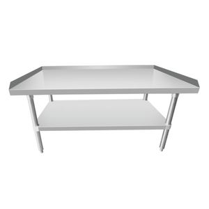 Stainless Steel Equipment Stand With Ample Space And Robust Construction For Commercial Kitchen Use.