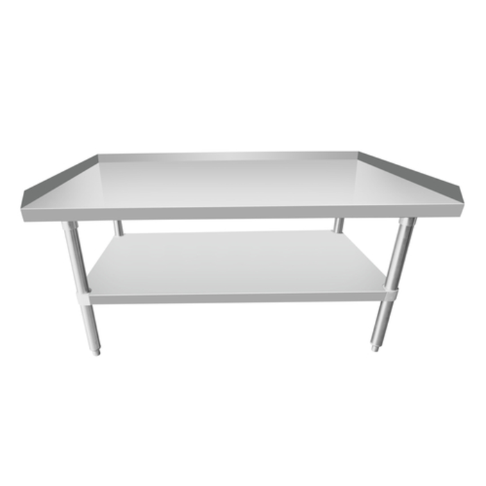 Stainless Steel Equipment Stand With Ample Space And Robust Construction For Commercial Kitchen Use.