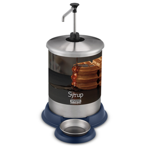 Waring WSD1G Commercial 1-Gallon Pump-Style Syrup Dispenser with Base