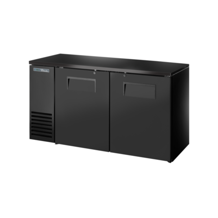Réfrigérateur de bar arrière à portes pleines True TBB24-60-2S-Z1-BST-B-1, 152 cm