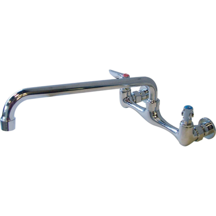 Omcan 23517 Splash Mount Faucet 8" Center 14" Spout