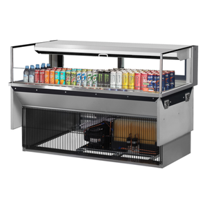 Turbo Air TOM-60L-UFD-S-1SI-N 60" 8.0 cu. ft. Drop-In Display Case
