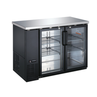 Armoire réfrigérée de bar arrière à deux sections OMCAN 50058 de 123,9 cm