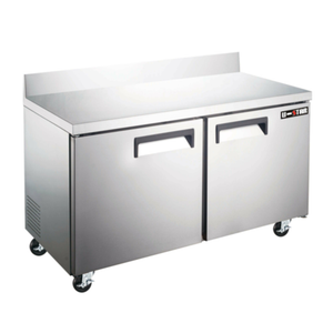 U-STAR USWF-2D 47.25" Two-Door Worktop Freezer Counter 11.2 cu.ft.