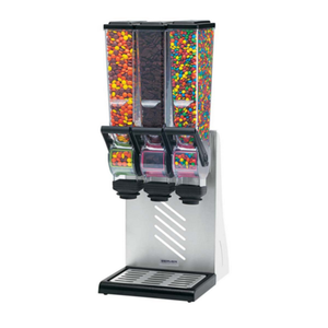 Server 88740 SlimLine™ 10"W Triple 2-Liter Dry Food Dispenser