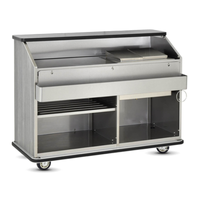 FWE CB-5 59.5"W Conventional Portable Bar with 60 lb. Capacity