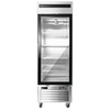 Single Glass Door Refrigerated Merchandiser With Transparent Front For Optimal Product Display And Cooling.