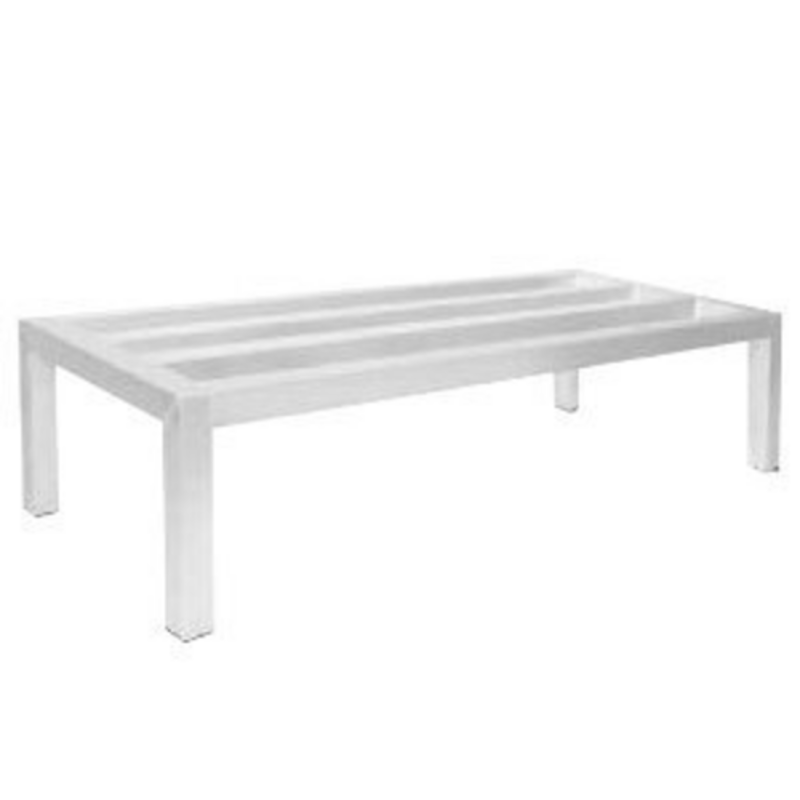Vented Aluminum Dunnage Rack For Heavy-Duty Use In Commercial Kitchens And Storage Areas