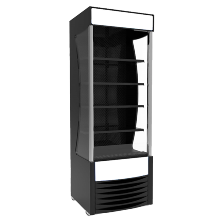 EFI CGOM-2880 27.5 inch open air refrigerated merchandiser, 10.6 cu ft open-front display case with shelves