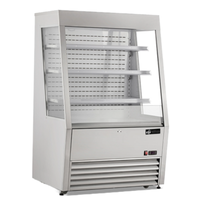EFI CGOM-3659S 36" Refrigerated Slanted Open Air Merchandiser Case stainless steel open air display cooler with slanted front