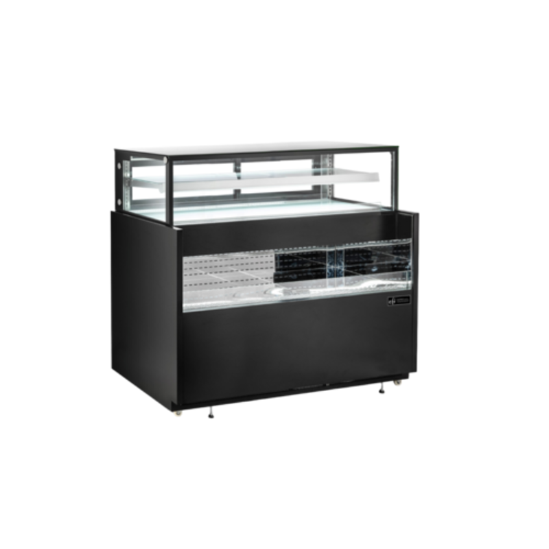 EFI CGOMD-7260 71.7" Refrigerated Dual Showcase Display Case With Glass Shelves