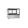 48 Inch Refrigerated Display Case With Stainless Steel Exterior And Spacious Shelves For Showcasing Chilled Treats