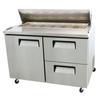 EFI CSDW2-48VC 48" Refrigerated Sandwich Prep Table For Efficient Ingredient Storage And Food Prep.