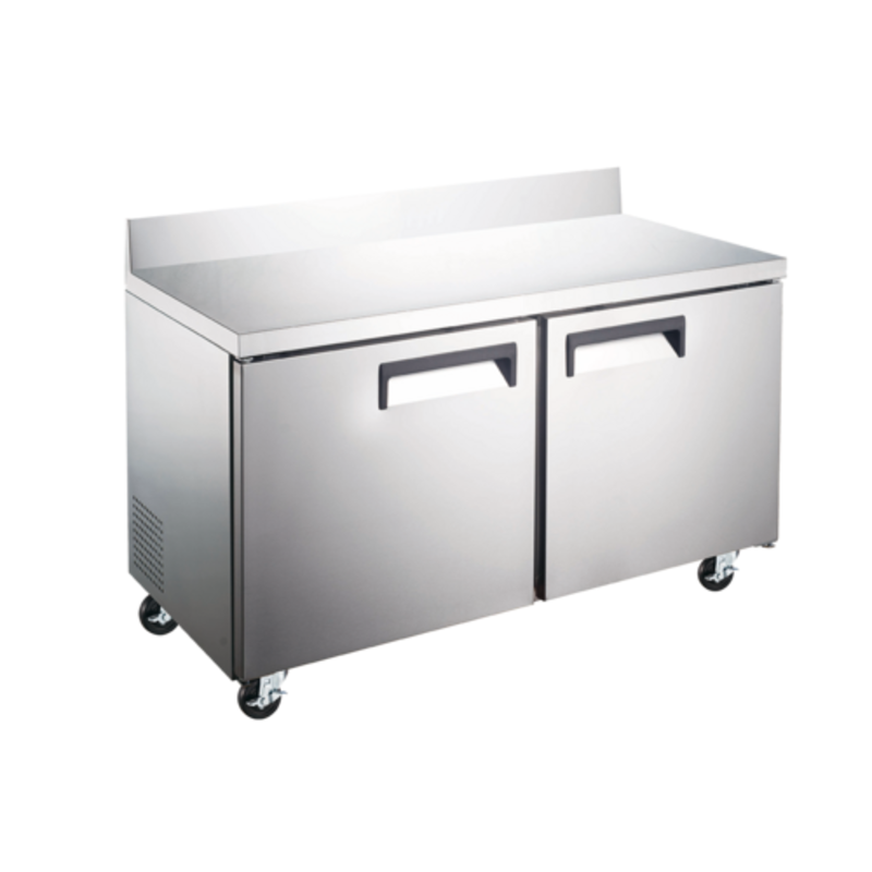 Alt Tag: EFI CWDR2-48VCX 48.2-inch Stainless Steel Refrigerated Worktop Counter with Drawers, commercial kitchen prep counter with refrigerated drawers