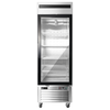 27 Inch Glass Door Freezer Merchandiser Showcasing Frozen Goods In A Modern Stainless Steel Design