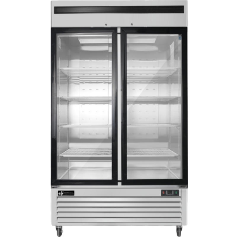 EFI F2-39GDSVC Versa Chill 53 Cu. Ft. 3-Door Display Freezer With Transparent Glass Doors
