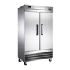 EFI F2-39VCX Two Door Reach-In Freezer With Stainless Steel Exterior And Interior On Wheels