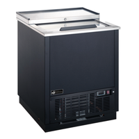 Alt Tag: EFI FGF-25-VCX 26.4-inch Single Sliding Lid Glass Chiller Froster with stainless steel top and sliding lid for bar glassware