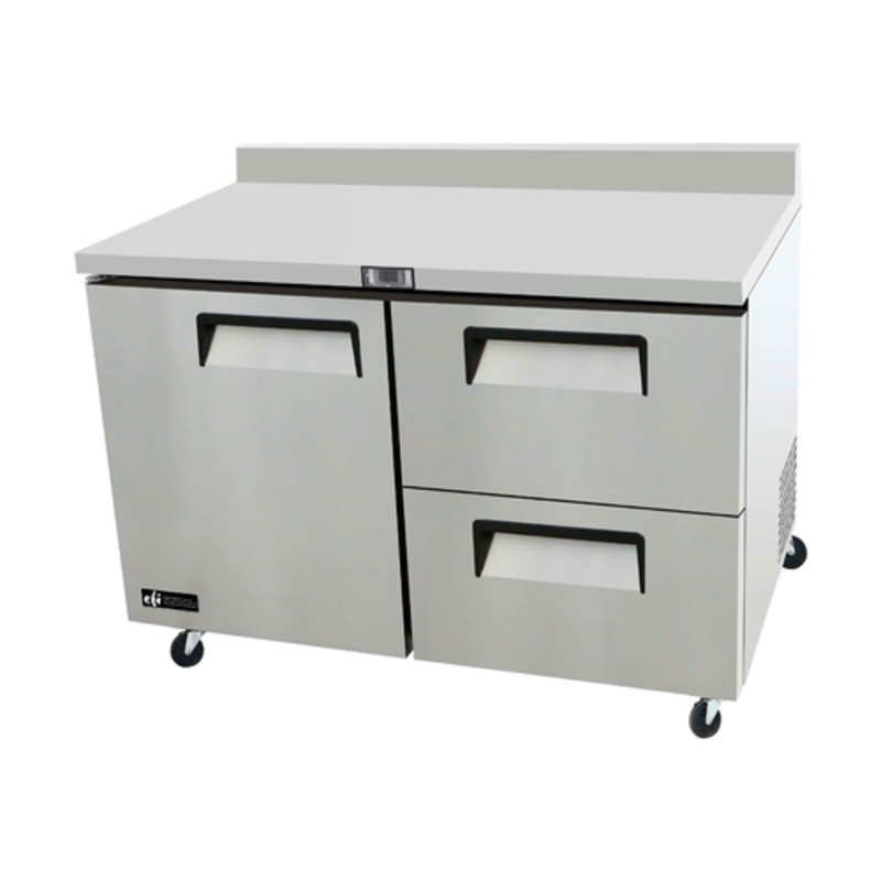 EFI FWDW2-48VC 48.2" Versa-Chill Two-Section Worktop Freezer For Commercial Kitchens