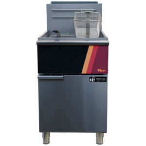EFI HFS75-N 75 Lb. Capacity Natural Gas Floor Model Fryer commercial kitchen floor fryer with basket, Versa-Heat gas fryer