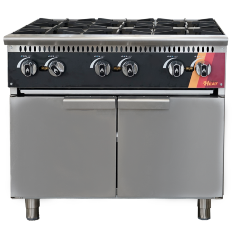 EFI HSD36-CAB-DOOR 36"W Cooktop Cabinet Base With Doors Featuring Gas Burners And Under-Cabinet Storage