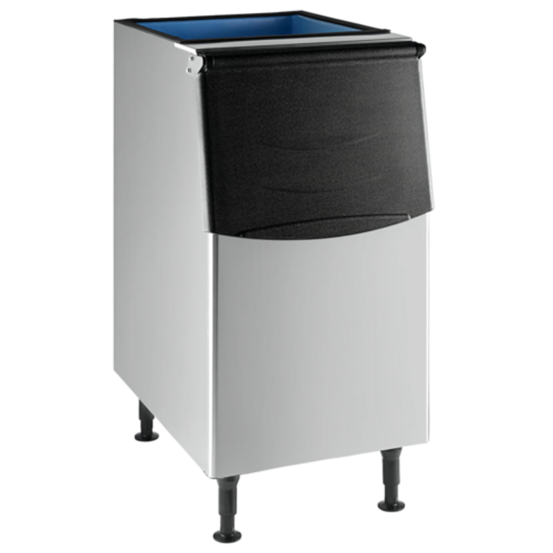 275 lb Ice Machine Storage Bin Featuring Robust Construction And Black Front Cover.
