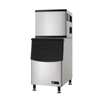 Alt Tag: EFI IM-500 Air-Cooled Cube Ice Maker 500 lbs Production with 400 lb storage bin, commercial air-cooled cube ice machine