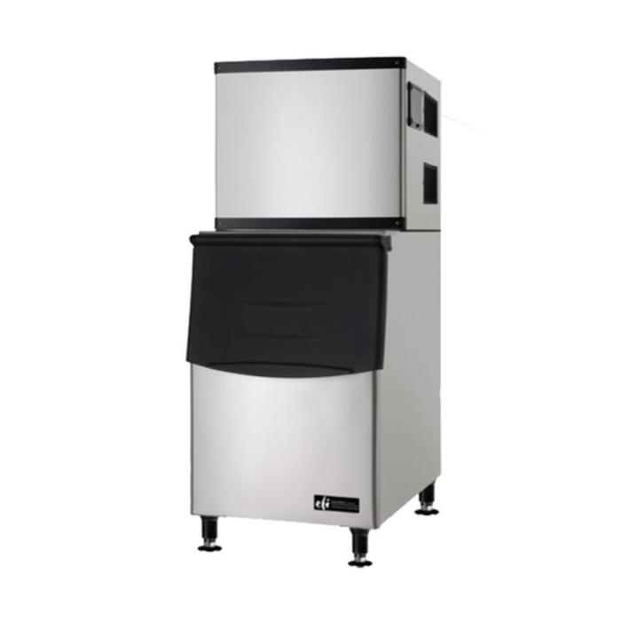 Alt Tag: EFI IM-500 Air-Cooled Cube Ice Maker 500 lbs Production with 400 lb storage bin, commercial air-cooled cube ice machine