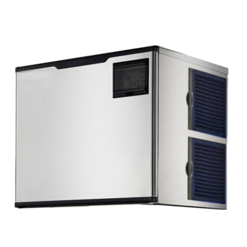 EFI IM-500H 500 Lb High-Volume Air-Cooled Full Cube Commercial Ice Maker stainless steel commercial ice machine head, front view