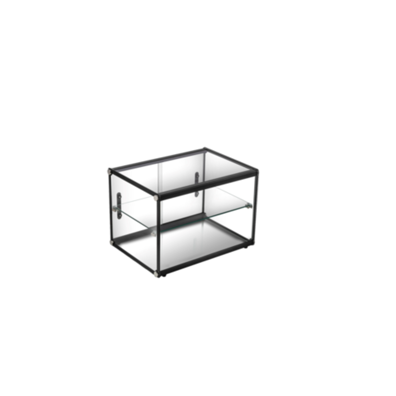 Non-Refrigerated Countertop Display Case Featuring All-Glass Construction For Baked Goods And Pastries