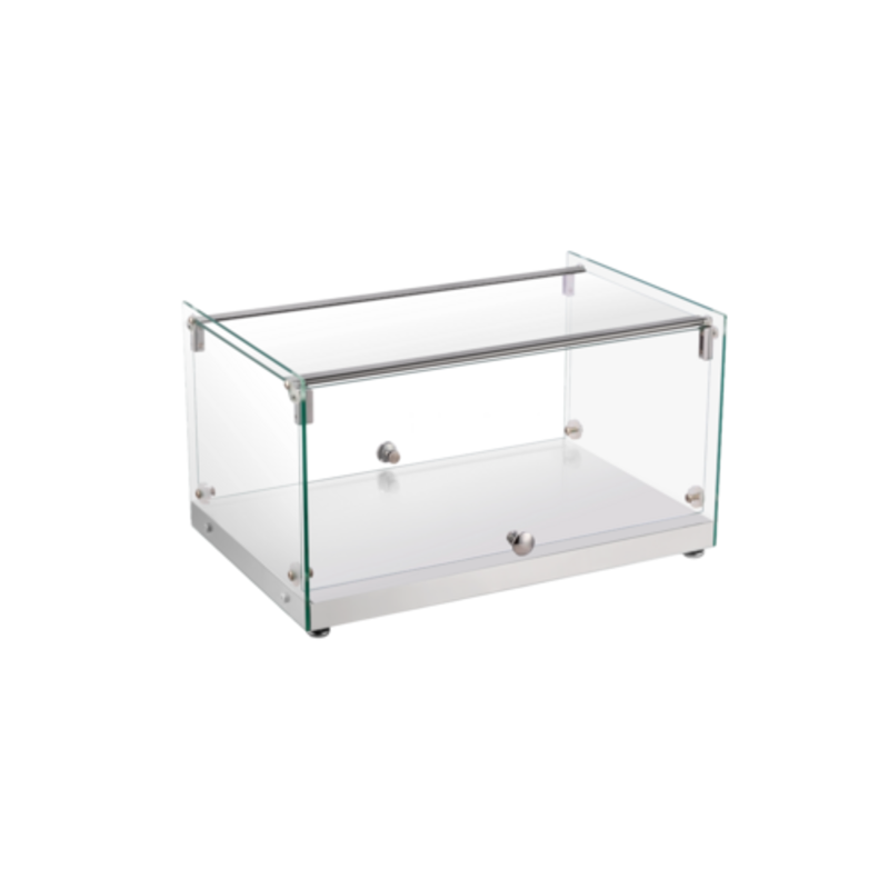 Countertop Pastry Display Showcase For Bakeries And Cafes With Clear Glass And Sleek Design