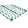 Green Epoxy Wire Shelf 60x14 Showing Heavy-Duty Steel Construction And Robust Design For Storage Solutions