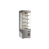 Alt Tag: EFI Sales 15.2 cu.ft. Heated Open Air Merchandiser Showcase stainless steel heated open air display case with glass sides